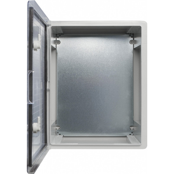 Ударостійкий корпус з АБС-пластику Аско-Укрем UBox 400x500x240мм (прозорі дверцята) - фото №3