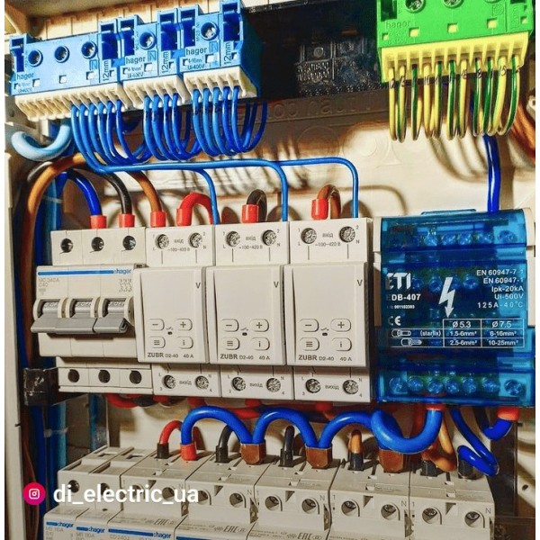 Реле напруги Zubr D2-32 red 32А із червоною індикацією - фото №5