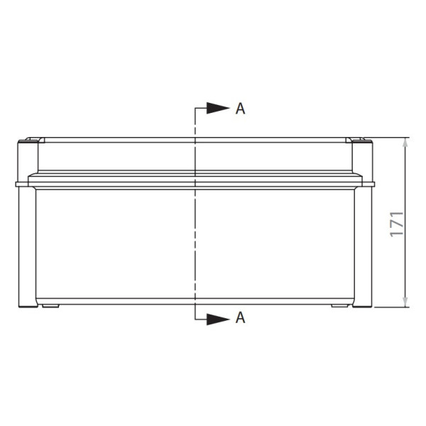 Пластиковая распредкоробка ETI 001102501 SB-44 (360x360x170) IP66 - фото №2