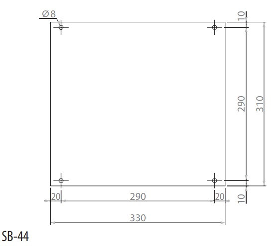 Пластиковая распредкоробка ETI 001102501 SB-44 (360x360x170) IP66 - фото №5
