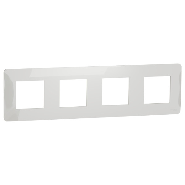 Четырехпостовая рамка Schneider Electric NU200818 (белая)