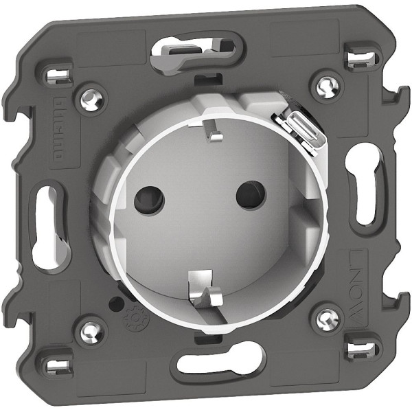 Розетка Bticino Living Now KW4141USB з з/к + USB C 16А/5В 1,5А 2 модуля (біла)