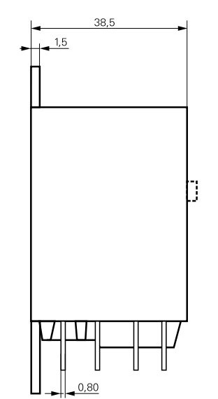 Силове реле Schrack RMD05024 24В DC 3НО 32А Faston 250 - фото №2