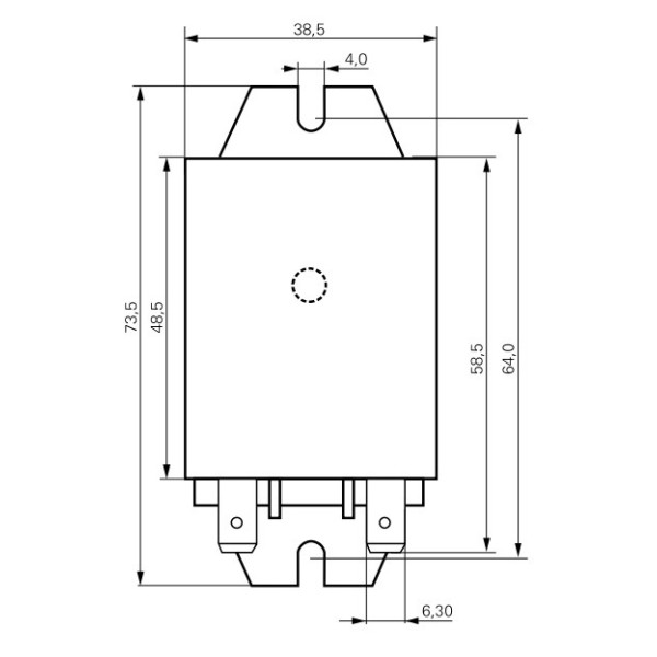 Силове реле Schrack RMD05024 24В DC 3НО 32А Faston 250 - фото №3