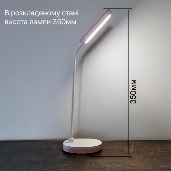 Настільна лампа з акумулятором LED LINERA 5W 4200К біла Violux ( 540005 ) - фото №5
