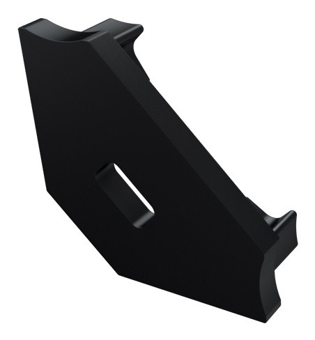 Заглушка Lumines для типа C с отверстием чёрный - фото №1