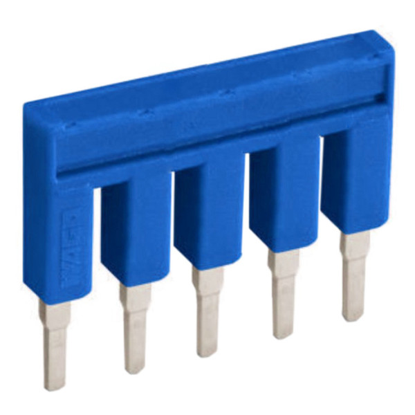 Ізольована гребінчаста перемичка Wago 2000-405/000-006 на 5 контактів 14А (синя)