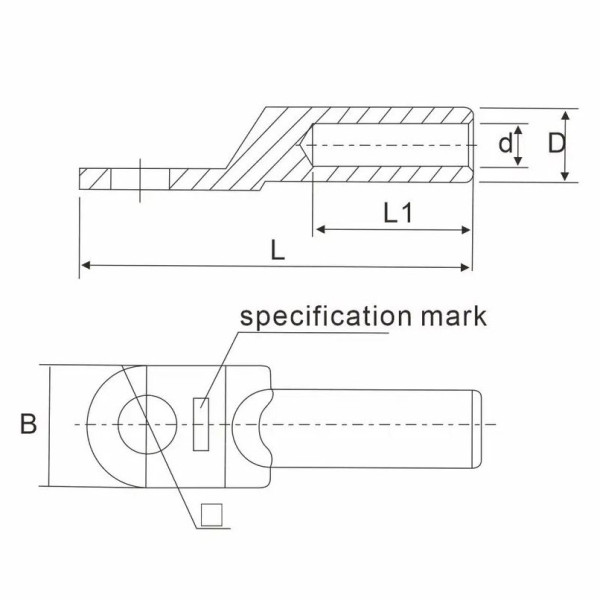Наконечник алюминиевый TOSUNlux DL-300 (6940151028505) - фото №1
