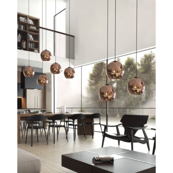 Плафон Nowodvorski Cameleon 10201 Polaris Copper GU10 1x10W IP20 - фото №2