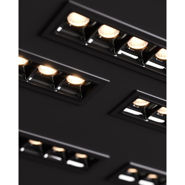 Точковий світильник Kloodi KD-POINT 10X2 20W 4K BK LED 1800Lm IP20 чорний - фото №3