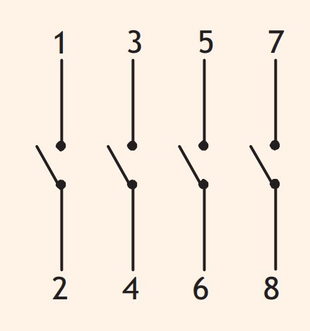Кулачковый переключатель ETI 004773025 CS 16 92 U (4p «0-1» 16A) - фото №1