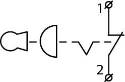 Одноместный пост управления Аско-Укрем XAL-J184 «Аварийный Стоп» (A0140020043) - фото №4