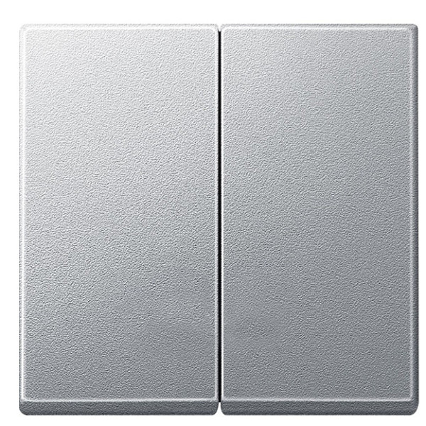 Клавіша вимикача подвійна SYSTEM M алюміній Merten, MTN433560