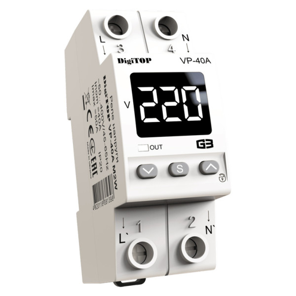 Реле напруги DigiTOP VP-40A M2W