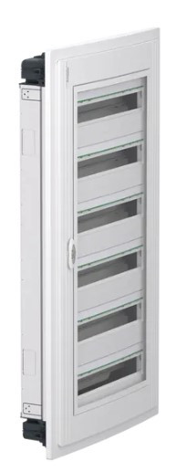 Врізний щит Schneider Electric PrismaSeT XS LVSXP624 6 рядів 144М прозорі двері - фото №2