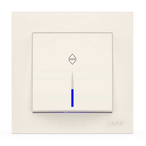 Выключатель EL-BI VEGA белый 1-кл проходной с подсветкой ( 510-010200-210 )