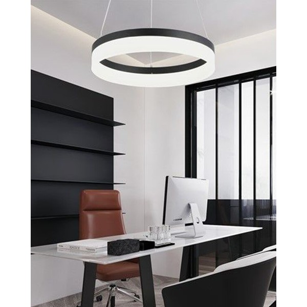 Люстра Reality 330601-35 Cornelia Led 1x24W 4000K 1920Lm IP20 Графитовая - фото №2