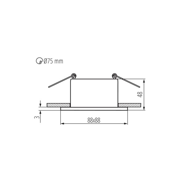 Точечный светильник Kanlux 36217 Glozo GU10/GU5.3 1x10W IP20 черный - фото №3