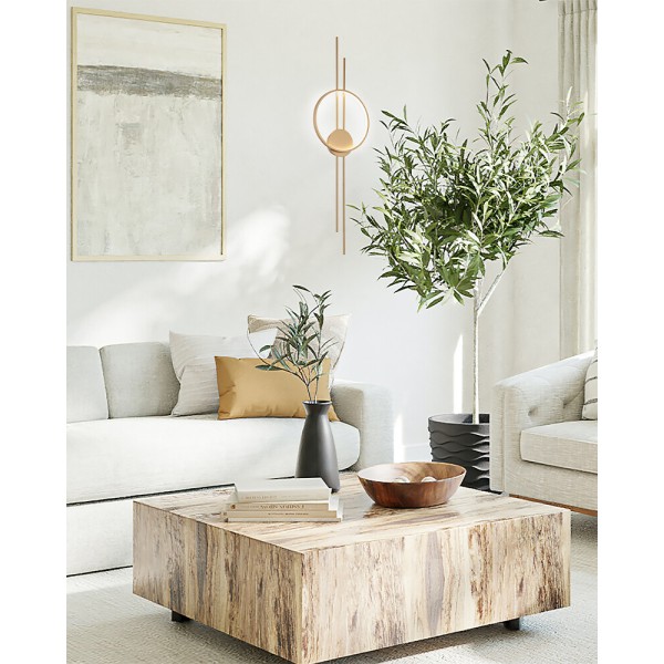 Настінний світильник Reality 241201-09 Exton Led 1x15W 3000/3500/4000K 1200Lm IP20 Gold - фото №2