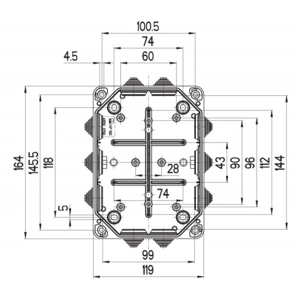 Електромонтажна розподільна коробка Spelsberg HP 150 (sp32695001) IP55 - фото №7