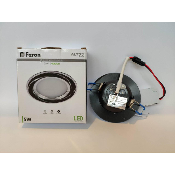 Світлодіодний точковий світильник Feron AL777 5Вт 4000K чорний - фото №4