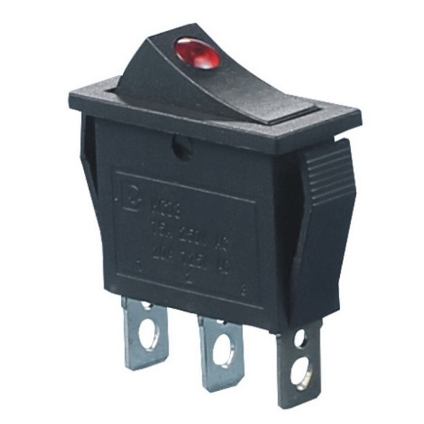 Переключатель TNSy KCD3-101EN R/B с подсветкой красный (TNSy5500834)