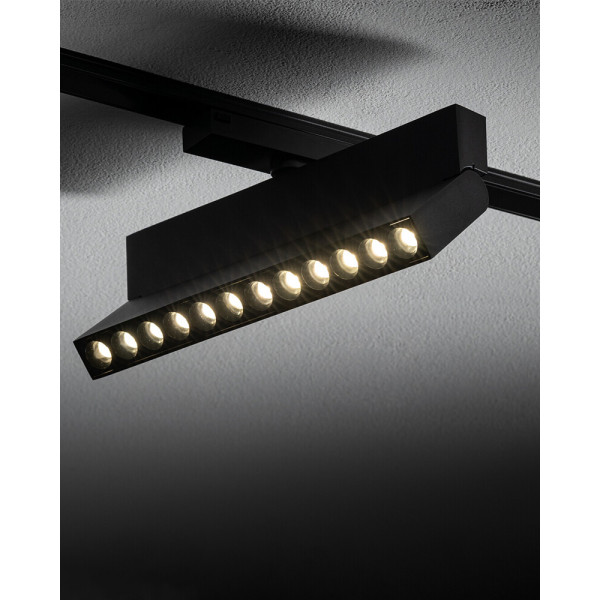 Магнітний трековий світильник Nowodvorski 11338 UT-LVM Focus Out LED 1x12W 4000K 1000Lm IP20 чорний - фото №1