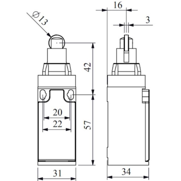 Конечный выключатель EMAS L3K13MUM331 - фото №7