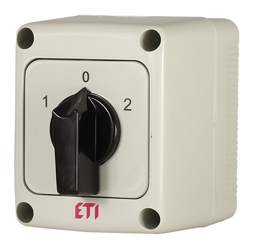 Кулачковий перемикач у корпусі ETI 004773196 CS 16 53 PN (3p «1-0-2» IP65 16A)