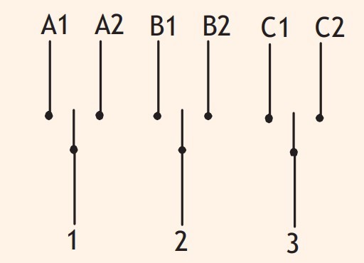 Кулачковий перемикач у корпусі ETI 004773196 CS 16 53 PN (3p «1-0-2» IP65 16A) - фото №2