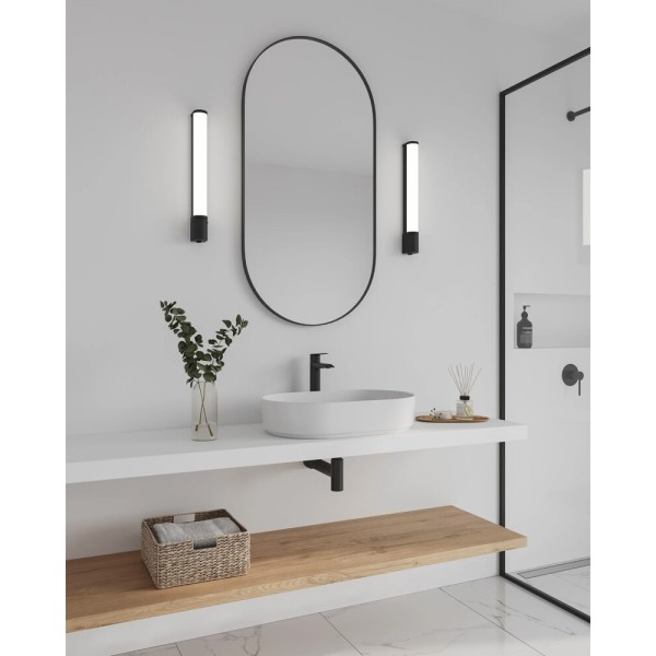 Бра для ванної, світильник Nordlux 2310201003 Malaika LED 1x6W 3000K 540Lm IP44 чорний - фото №1
