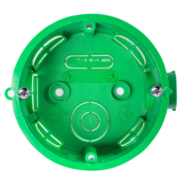 Подрозетник E.Next e.db.pro.101.d65 цегла/бетон блочна КМ01 (p018101) - фото №1