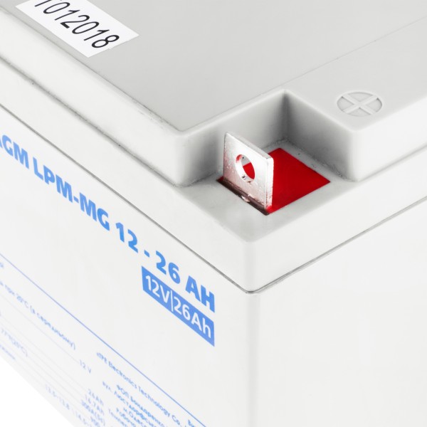 Аккумулятор LogicPower AGM LPM-MG 12-26 AH 12В - фото №1