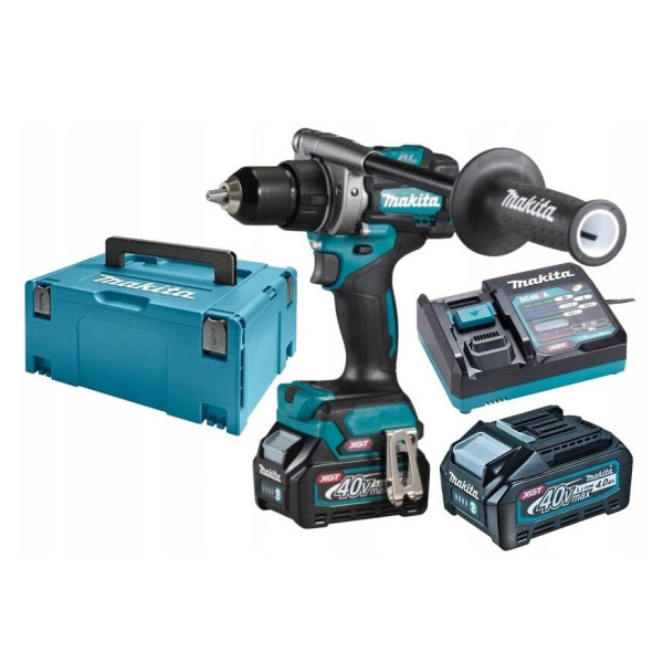 Аккумуляторная дрель-шуруповерт Makita DF001GM201 XGT 40В 4Ач с 2 аккумуляторами DC40RA - фото №3