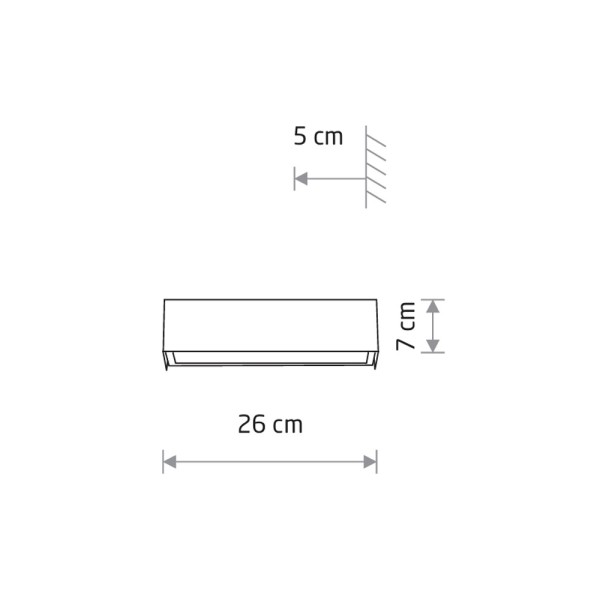 Бра, настенный светильник Nowodvorski 6350 Straight Wall LED E14 1x10W IP20 графитовый - фото №4