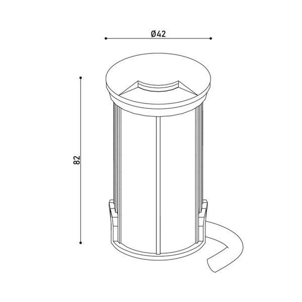 Уличный светильник Kloodi KDGL-SIDE1 42 1x1W 3K LED IP67 серебристый - фото №2