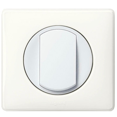 Рамка одинарная Legrand Celiane белый перкаль - фото №1