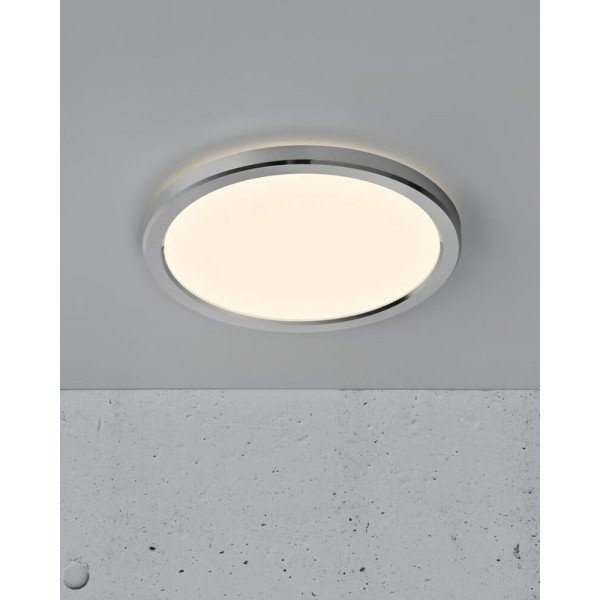 Потолочный светильник Nordlux 2015026133 Oja LED 1x14.5W 3000K-4000K 1600Lm IP54 хром - фото №3