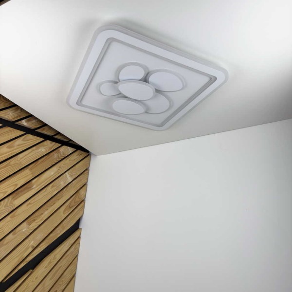 Світильник LED smart OREO+пульт 120W 3000-6000K IP20 білий квадрат ( 220405 )