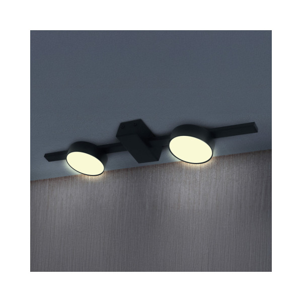 Потолочный светильник Goldlux 326256 Joy GX53 2x10W IP20 Черный - фото №2