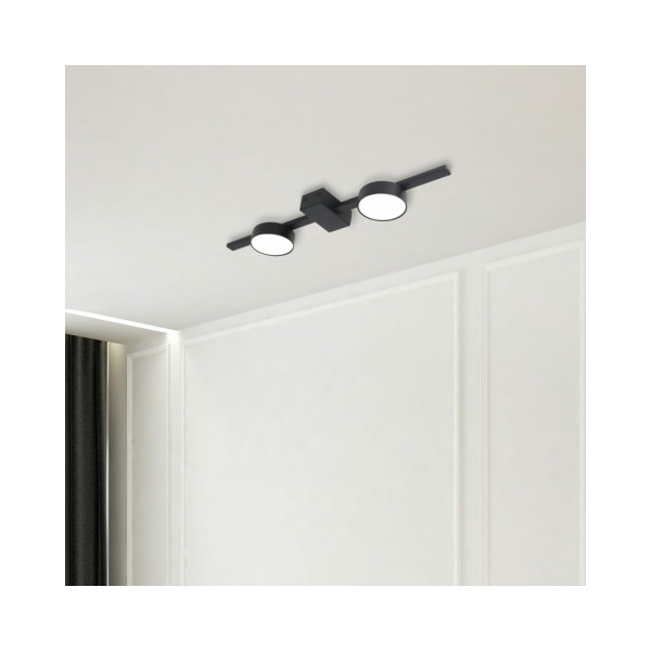 Потолочный светильник Goldlux 326256 Joy GX53 2x10W IP20 Черный - фото №3