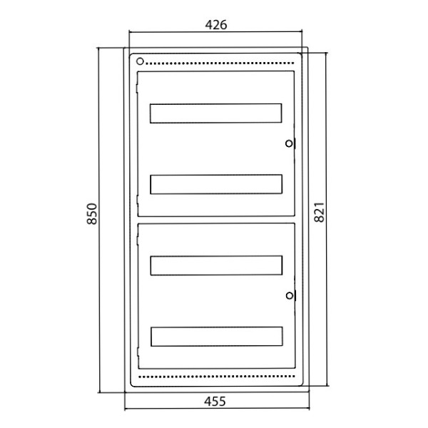 Щит встраиваемый 72 мод. с дверцей RAL9016 Ram Base, DKC - фото №1