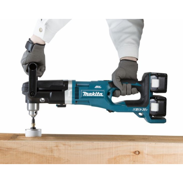 Аккумуляторная угловая дрель Makita DDA460ZK - фото №3