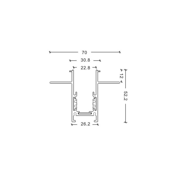 Магнитный шинопровод Alumled ALMG-TR 3M BK - фото №1