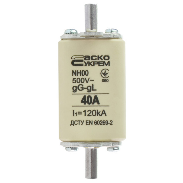 Запобіжник Аско-Укрем NH00 40A gG (A0050010011)