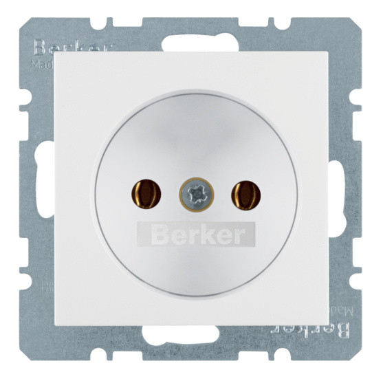 Розетка без з/к полярная белизна Berker K.1