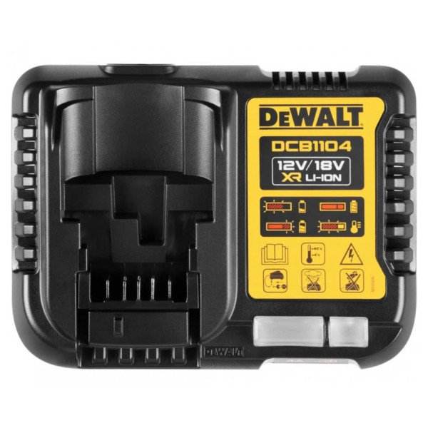 Зарядное устройство DeWALT DCB1104M2 4А 10,8В/12В 18В/54В - фото №2