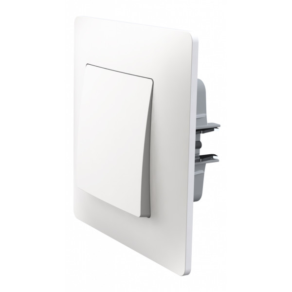 Одноклавишный механизм перекрестного переключателя Plank Electrotechnic Classic/Nordic (PLK0311031) белый - фото №4