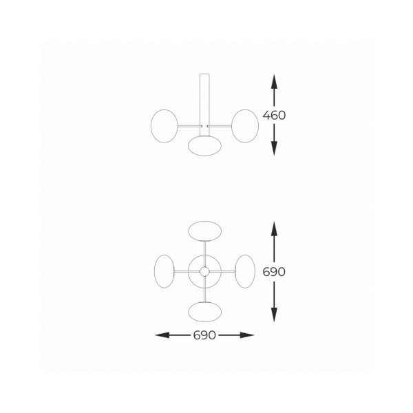 Люстра Zuma Line 1199 Omi G9 5x5W IP20 - фото №1