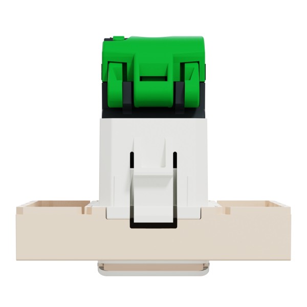 Комп'ютерна розетка RJ45 Schneider Electric Unica New NU341144 cat5 UTP 2м бежева - фото №2